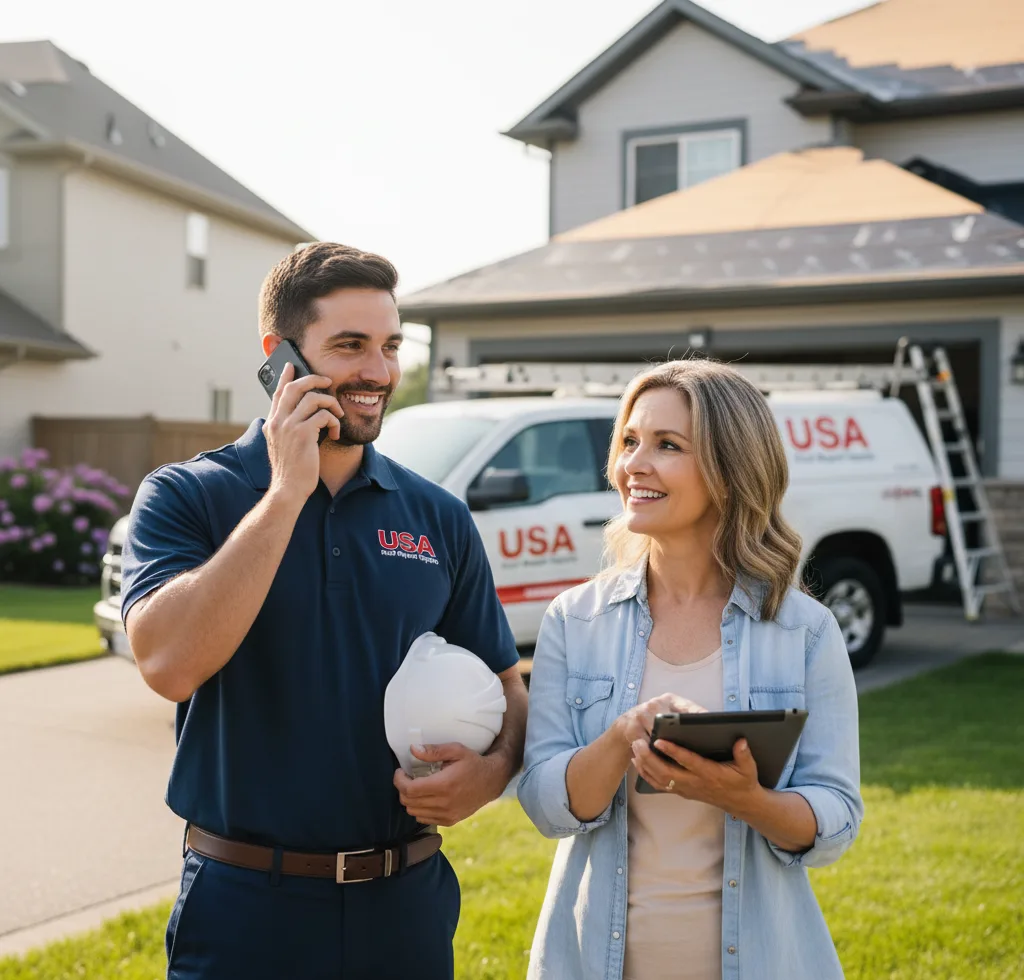 USA Roof Repair Experts customer support in Saranac